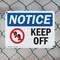 Signmission Keep Off, 10 in W x Rectangle, Plastic OS-2PACK-NS-P-710-L-13834 - alternate 4